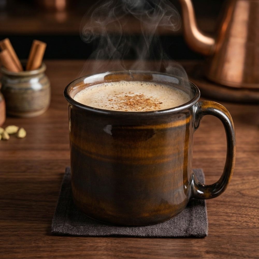 Dark Espresso Brown Ceramic Jumbo Mug Set of 2