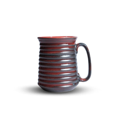 Pink Edge Rustic Red Jumbo Mug Set of 2