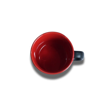 Crimson Edge Black Jumbo Mug Set of 2