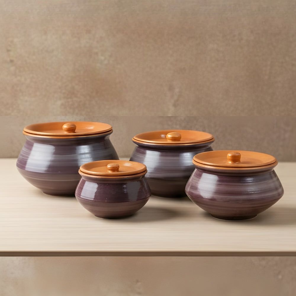 Maroon Handi Set of 4