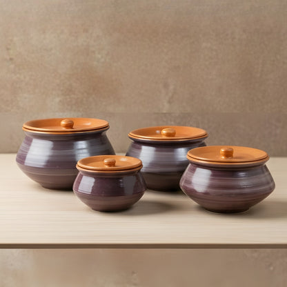 Maroon Handi Set of 4