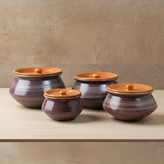 Maroon Handi Set of 4
