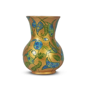 Gulmohar Golden Broad Rim Vase