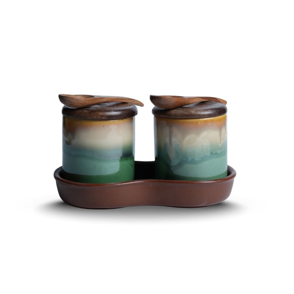 Multicolour Pickle Set of 2-D