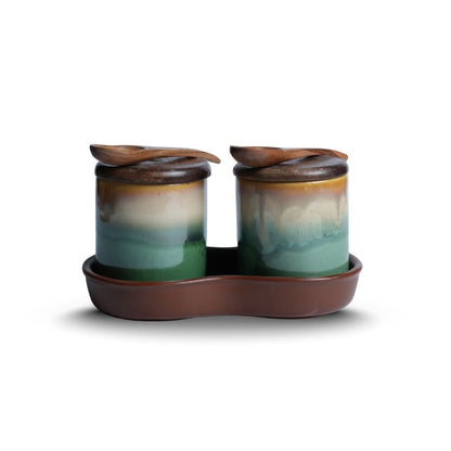 Multicolour Pickle Set of 2-D