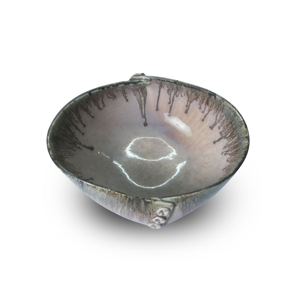 Peach Blush Oval Button Bowl Set of 2