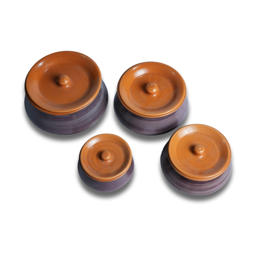 Maroon Handi Set of 4