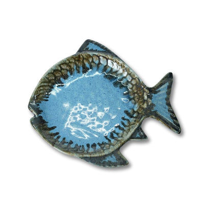 Royal Blue Fish Platter Set of 2