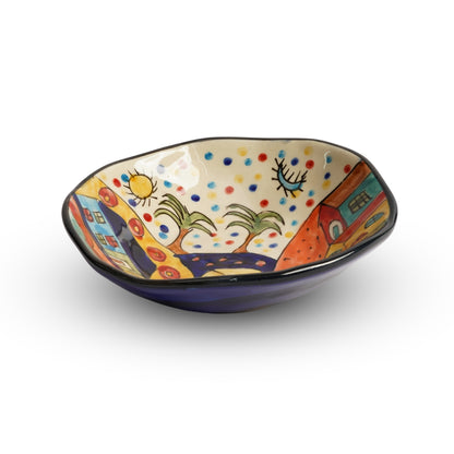 Turkish Curvy Hexagonal Bowl Set of 2