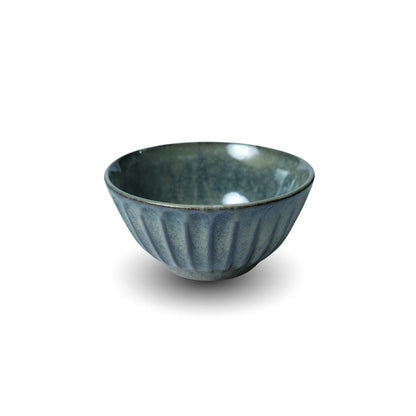 Sage Green Ribbed Bowl Set of 5