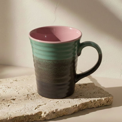 Pink Edge Multicolor Mug Set of 6