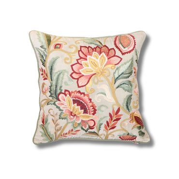 Cotton Chambray Multicolor Imperial Jardin Cushion Cover 45x45 cm