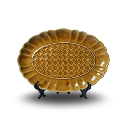 Mustard Oval Platter Set of 2