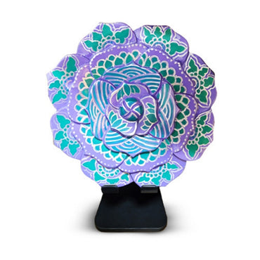 Rosalina Blue Green Floral Edge Plate