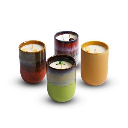 Cup Candles With Candle Holder