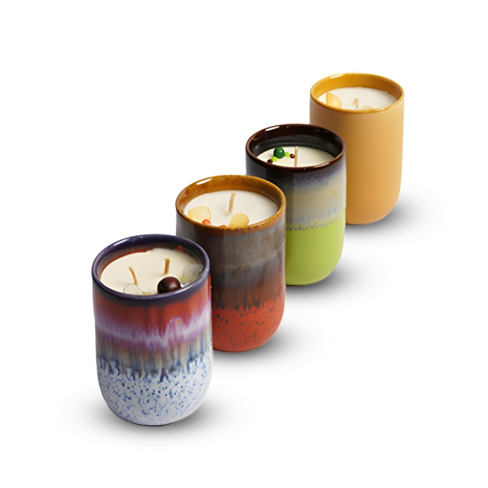 Cup Candles With Candle Holder