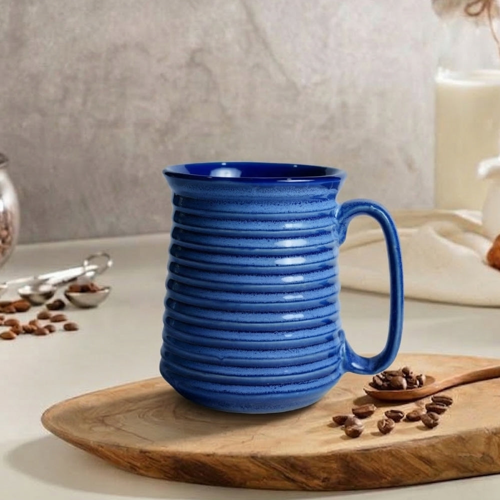 Ribbed Ceramic Jumbo Mug Set of 4
