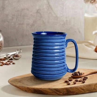 Ribbed Ceramic Jumbo Mug Set of 4