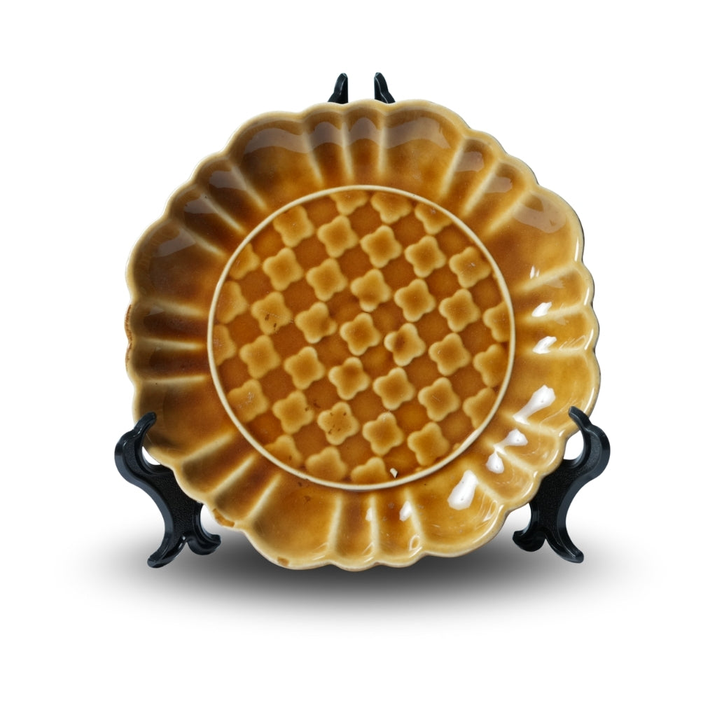 Mustard Ceramic Snack Plate Set of 2