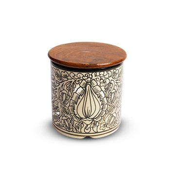 Kalamkari Circular Canister Set of 2