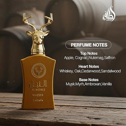 Lattafa Al Noble Wazeer Eau De Perfume for Unisex 100ml