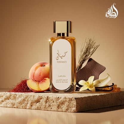 Lattafa Hayaati Gold Elixir Eau de Parfum For Unisex, 100 ml