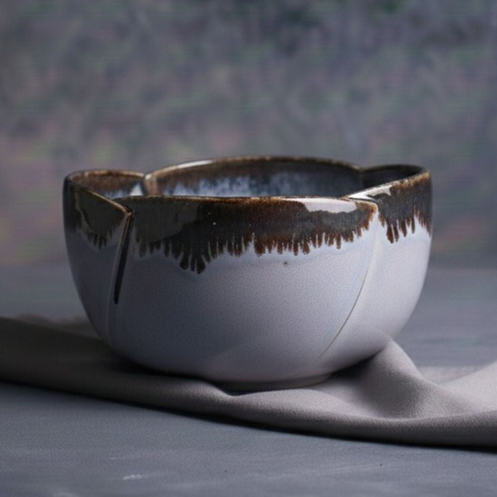 Lavender Square Button Bowl Set of 2