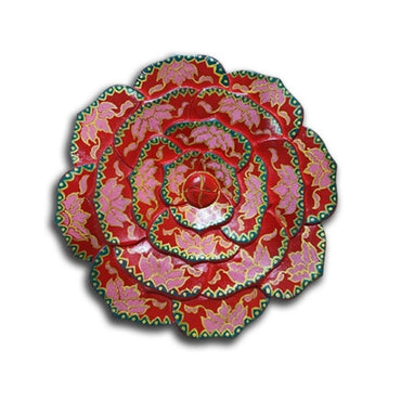 Rosalina Red Floral Edge Plate
