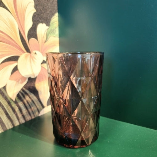 Copper Rose Glass Tumbler Set of 2
