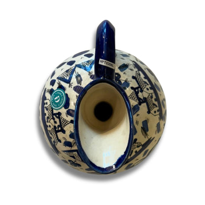 Chinese Ceramic Round Short Neck Decorative Pitcher