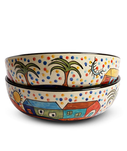 Turkish Round Bowl Set of 2