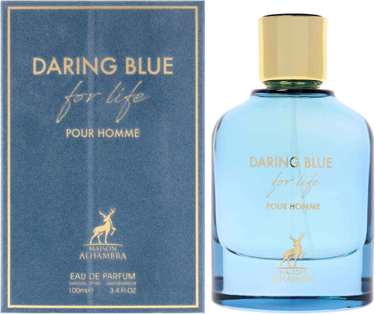 Maison Alhambra Daring Blue For Life Pour Homme EDP 100ml Perfume for Men