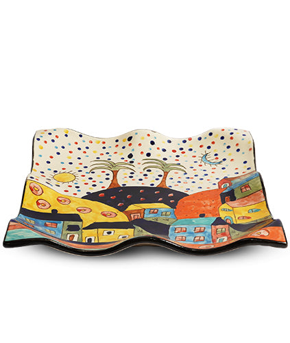 Turkish Wavy Square Platter