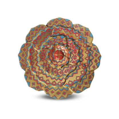 Rosalina Golden Floral Edge Plate