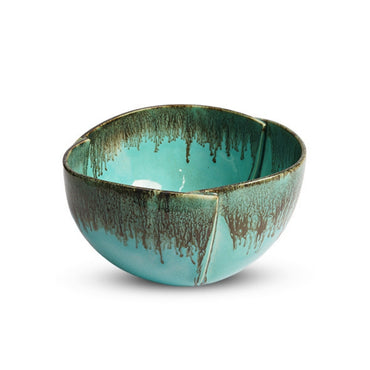 Ocean Blue Triangle Deep Bowl