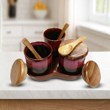 Multicolour Pickle Set of 3-EA
