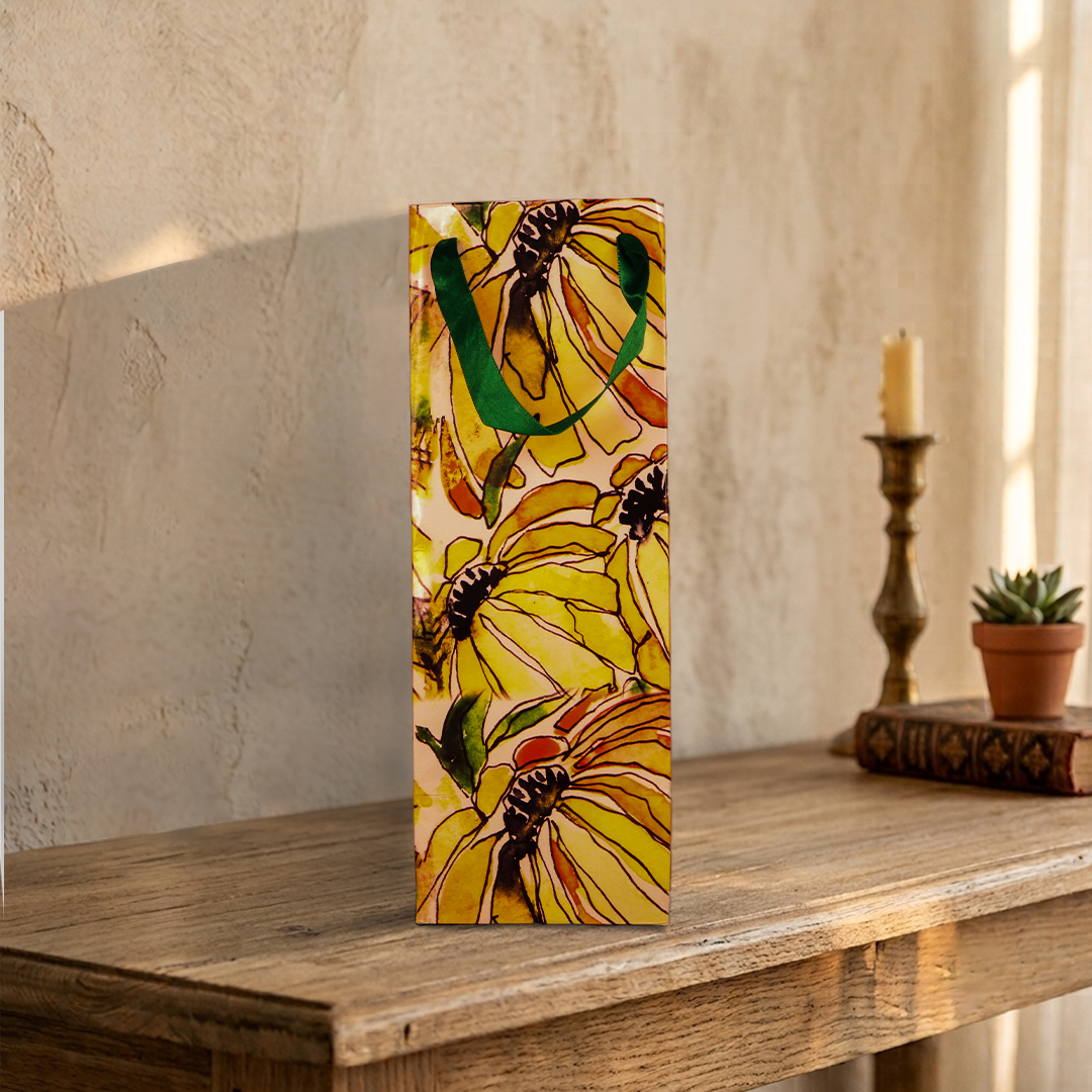Black-eyed Susan Gift Wine Bag