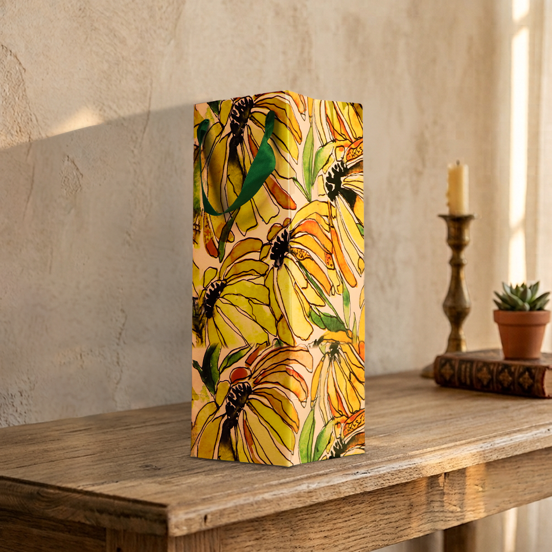 Black-eyed Susan Gift Wine Bag