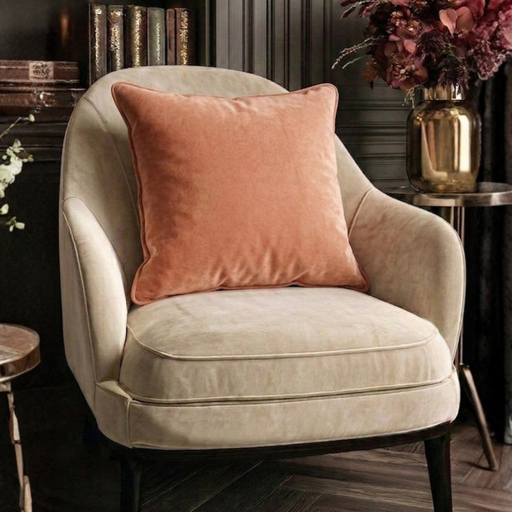 deep copper cotton velvet cushion cover 45x45 cm decorative sofa cushion