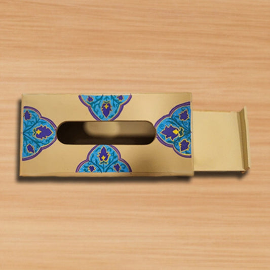 multicolor floral wooden decorware tissue box holder