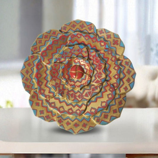 Rosalina golden floral edge decorative plate