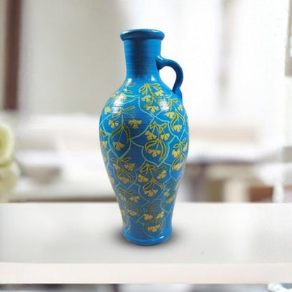 Sahra sky blue Arabian floral decorware decorative vase for home