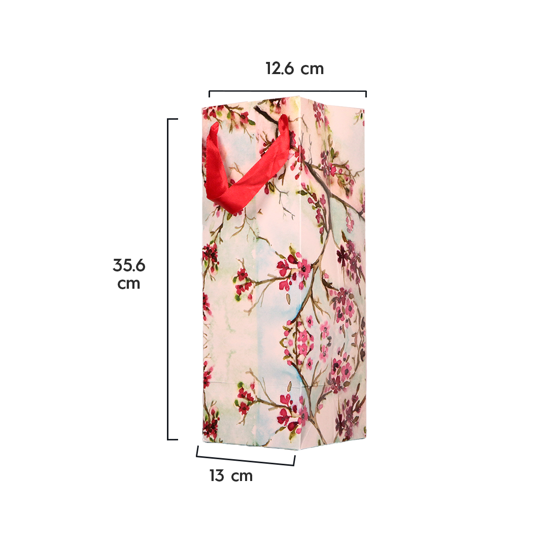 Cherry Blossom Gift Wine Bag