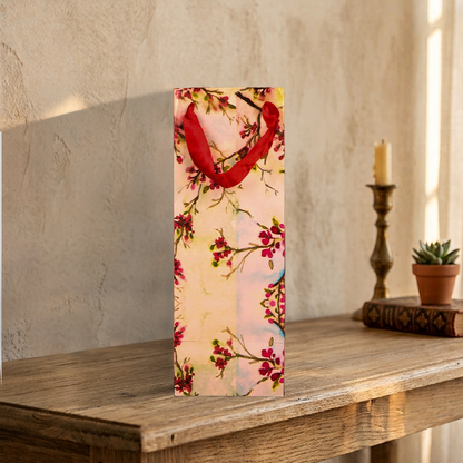 Cherry Blossom Gift Wine Bag