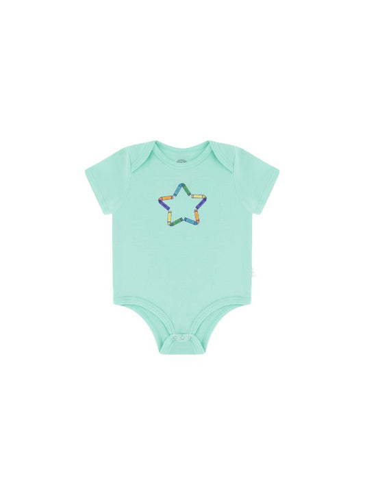 Baby Boys and Girls Crayons 100% Organic Cotton Loose Fit Bodysuit