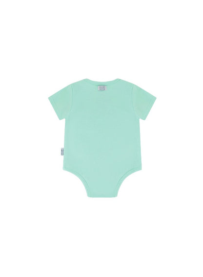 Baby Boys and Girls Crayons 100% Organic Cotton Loose Fit Peek-a-Boo Flap Bodysuit