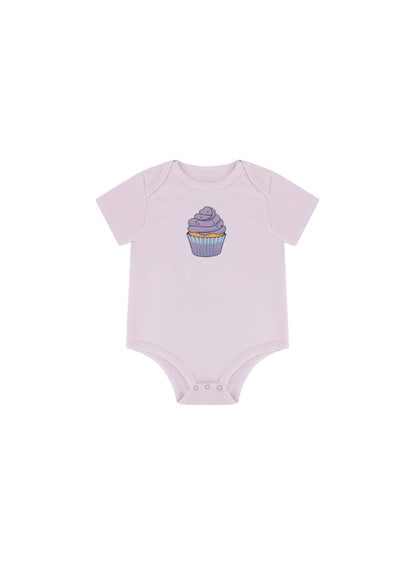 Baby Boys and Girls Cupcake 100% Organic Cotton Loose Fit Bodysuit - 6-9 Months