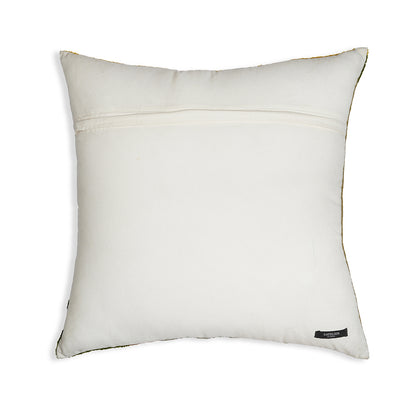 Rising Green – Square Cushion in Light Moss to Deep Forest with Textured Detail