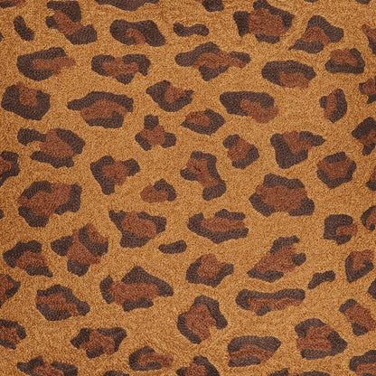 Royal Print - Chic Square Leopard Print Cotton Embroidered Cushion