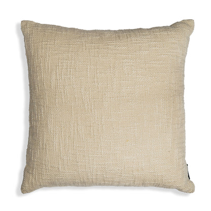 Simplicity’s Charm - Timeless Square Beige Textured Cushion